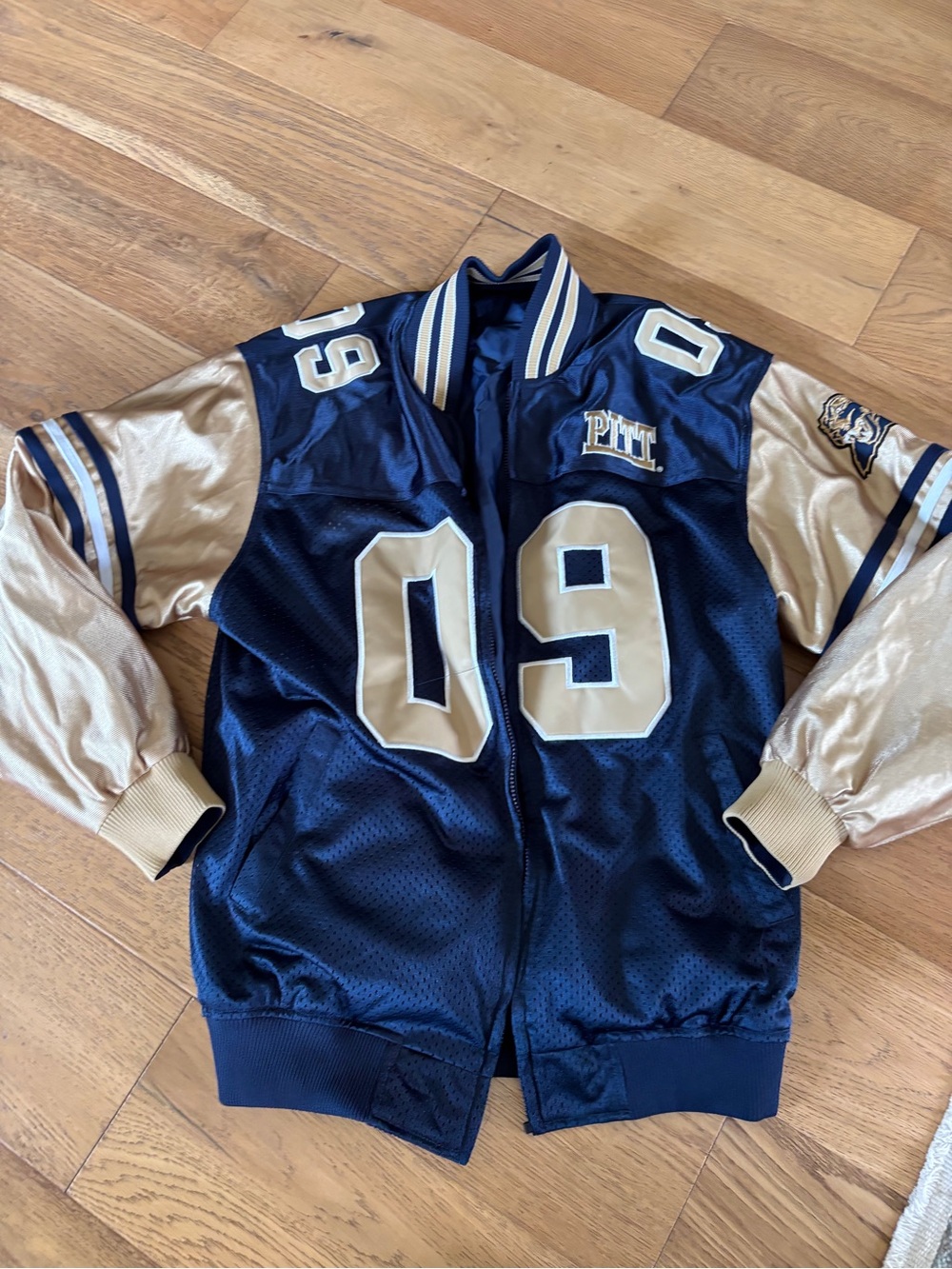 Pitt panthers jersey jacket mens large
